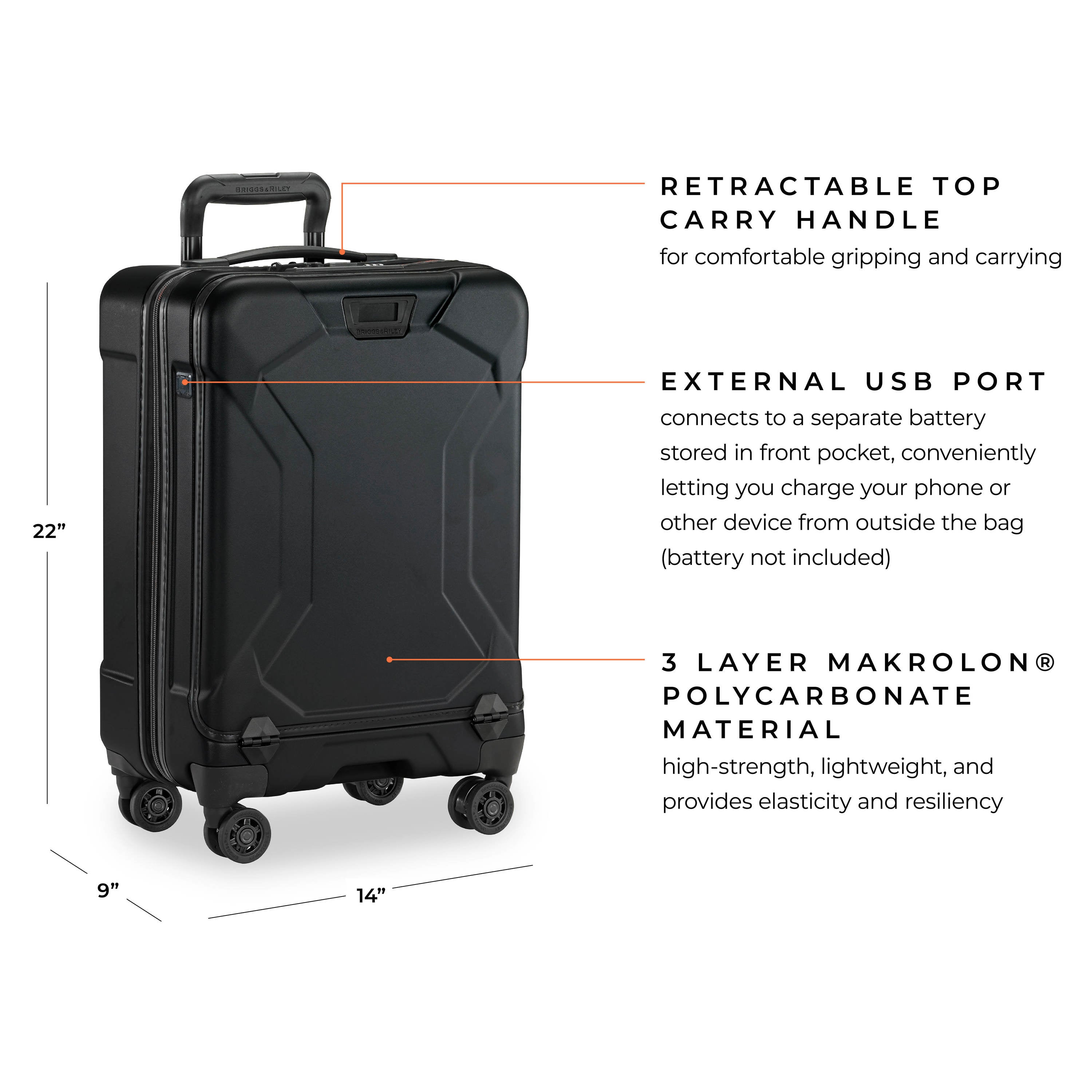 TORQ DOMESTIC 22" CARRY-ON SPINNER