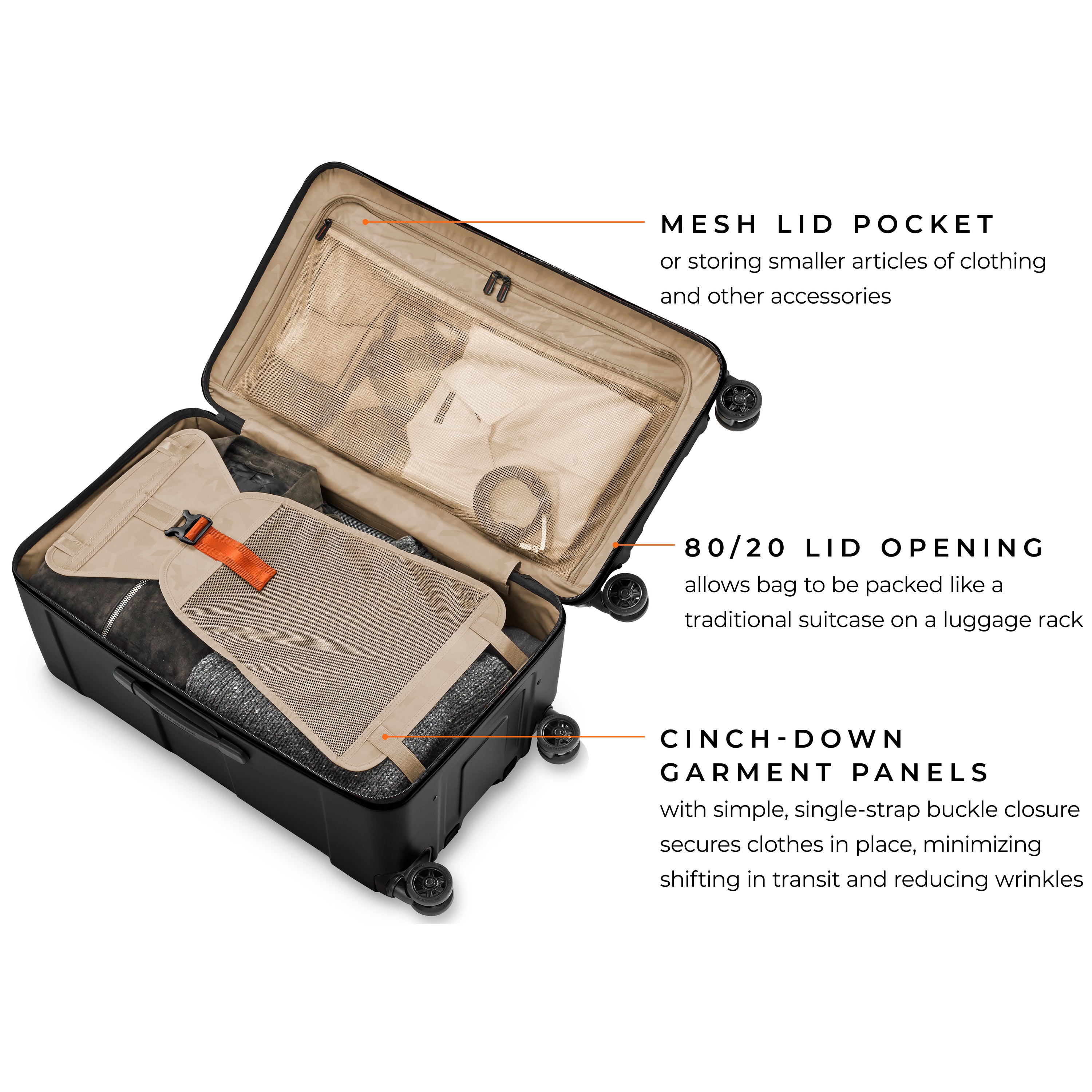 TORQ MEDIUM HARDSIDE TRUNK SPINNER