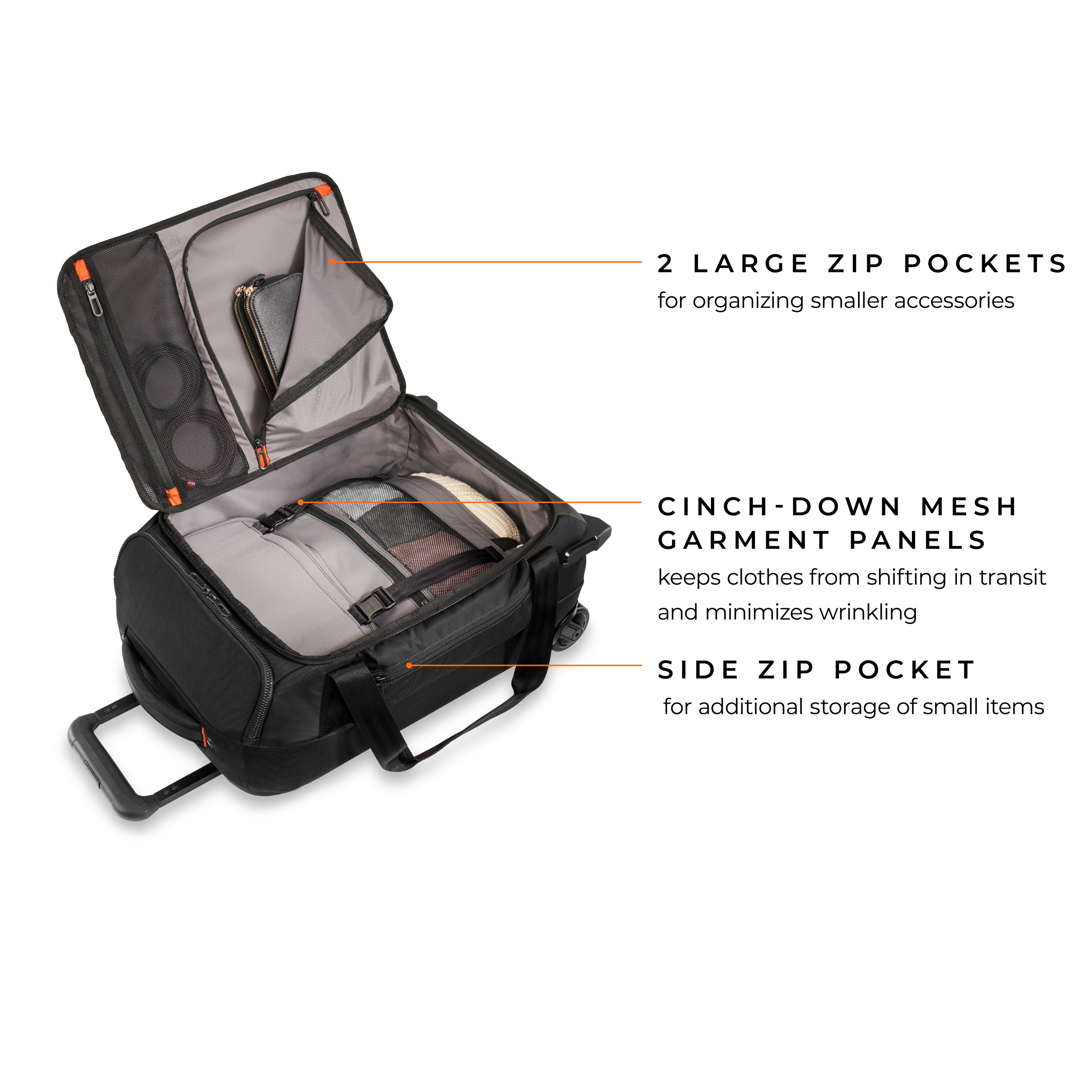 ZDX 21" CARRY-ON 2-WHEEL DUFFLE
