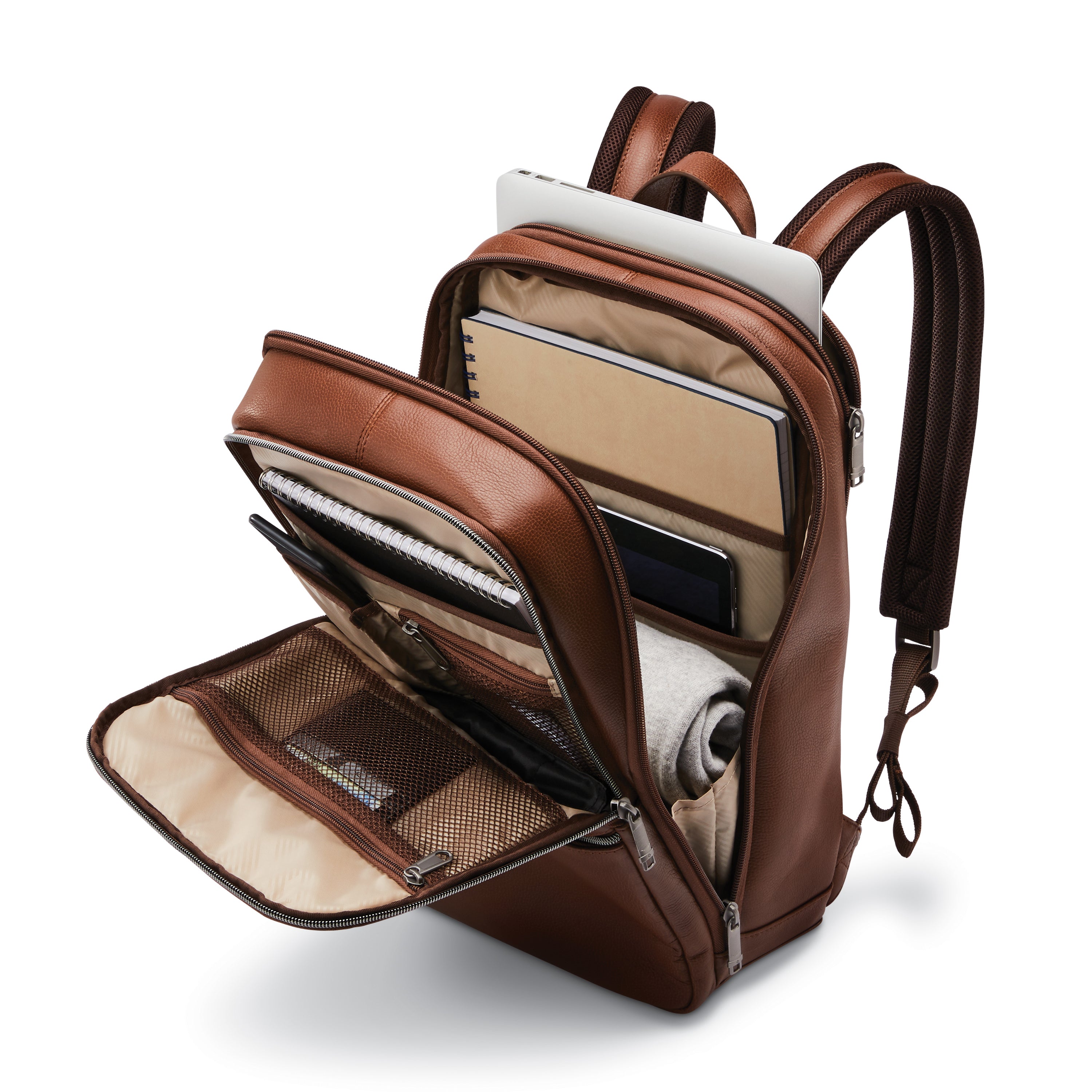 CLASSIC LEATHER SLIM BACKPACK (14.1")