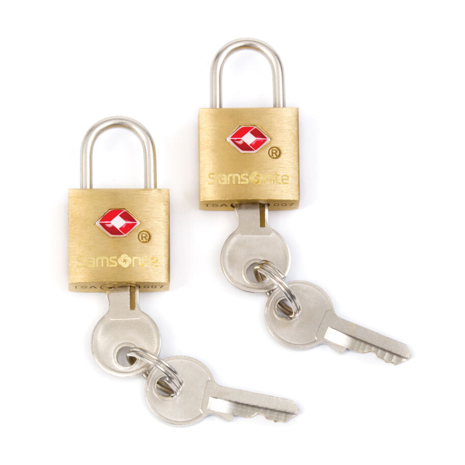 2 PACK TSA BRASS KEY LOCKS