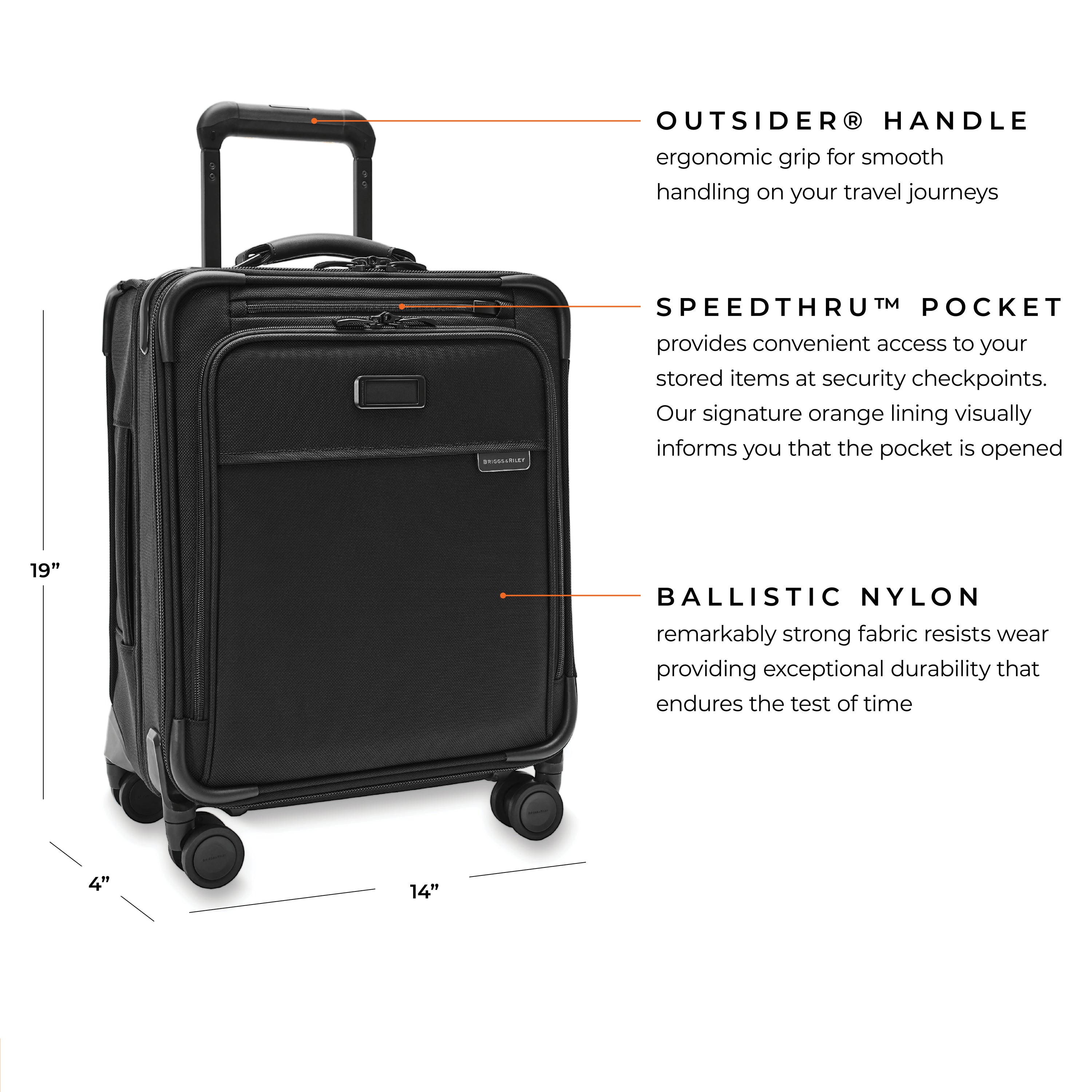 BASELINE COMPACT 19" CARRY-ON EXPANDABLE SPINNER