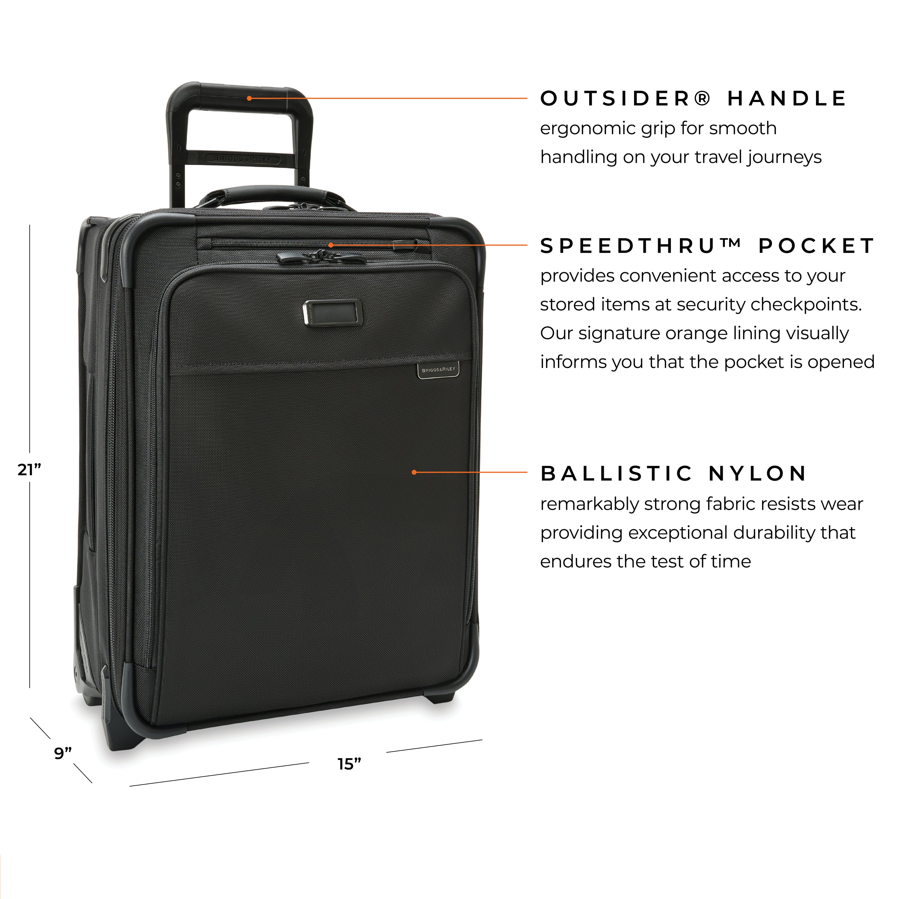 BASELINE GLOBAL 21" 2-WHEEL EXPANDABLE CARRY-ON