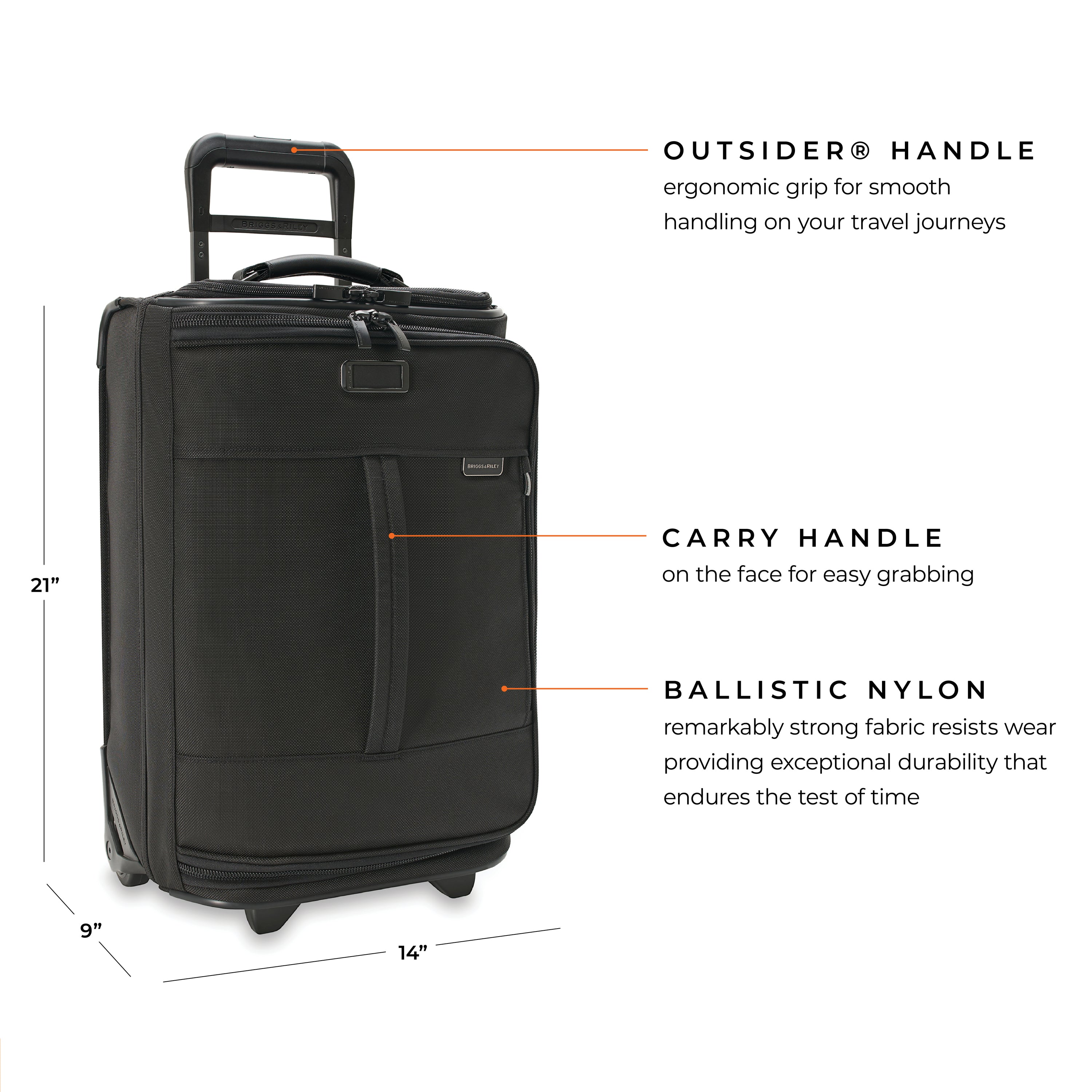 BASELINE GLOBAL 21" 2-WHEEL CARRY-ON DUFFLE