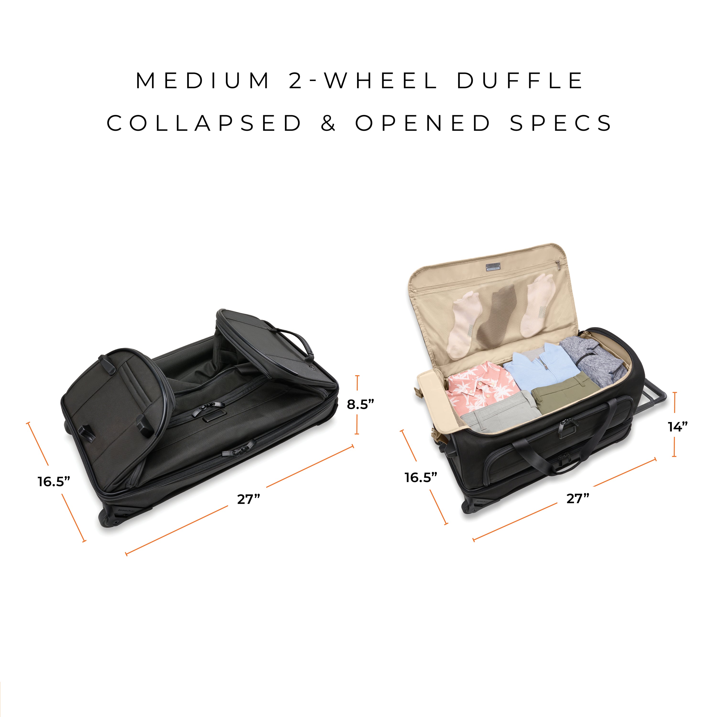 BASELINE TWO-WHEEL DUFFLE