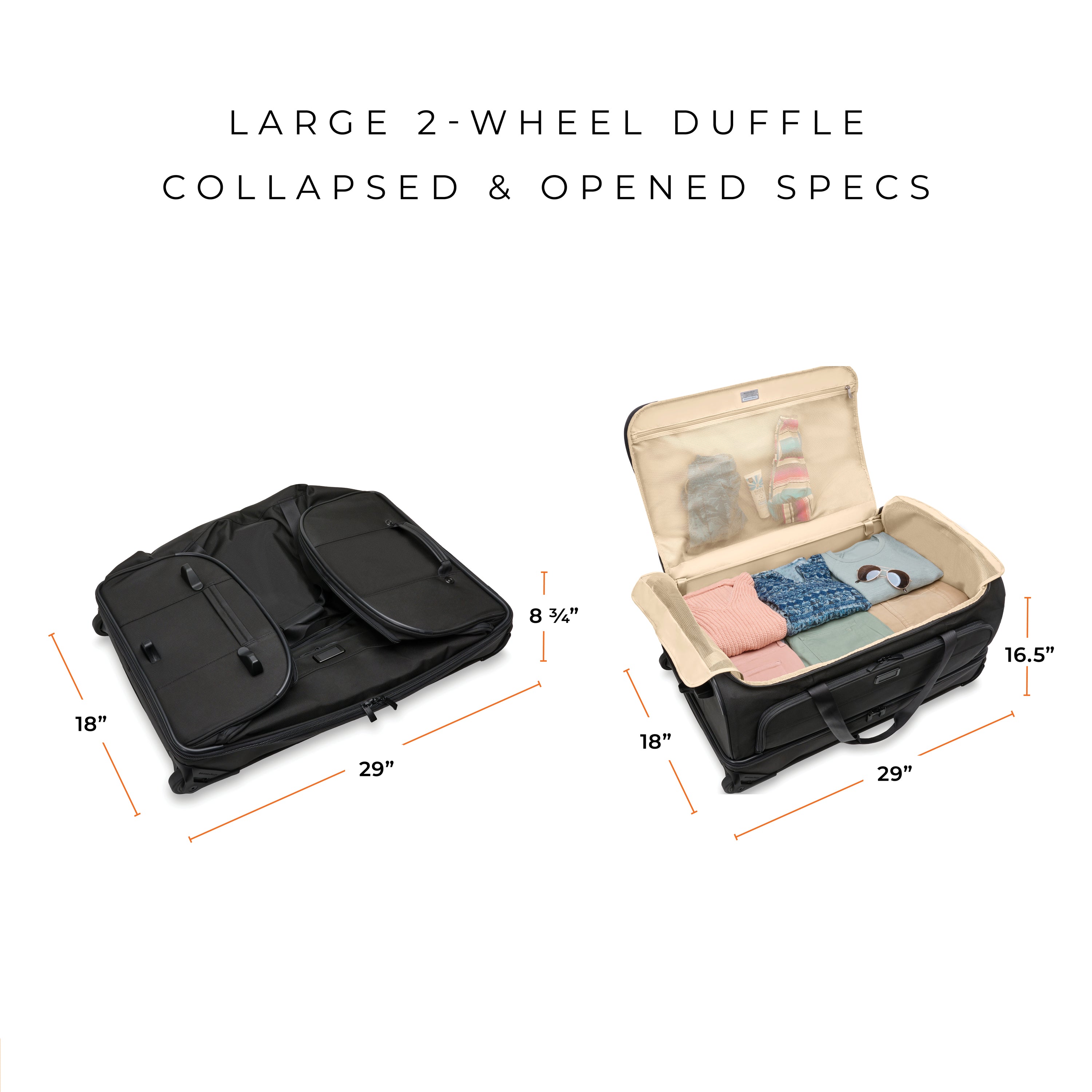 BASELINE TWO-WHEEL DUFFLE