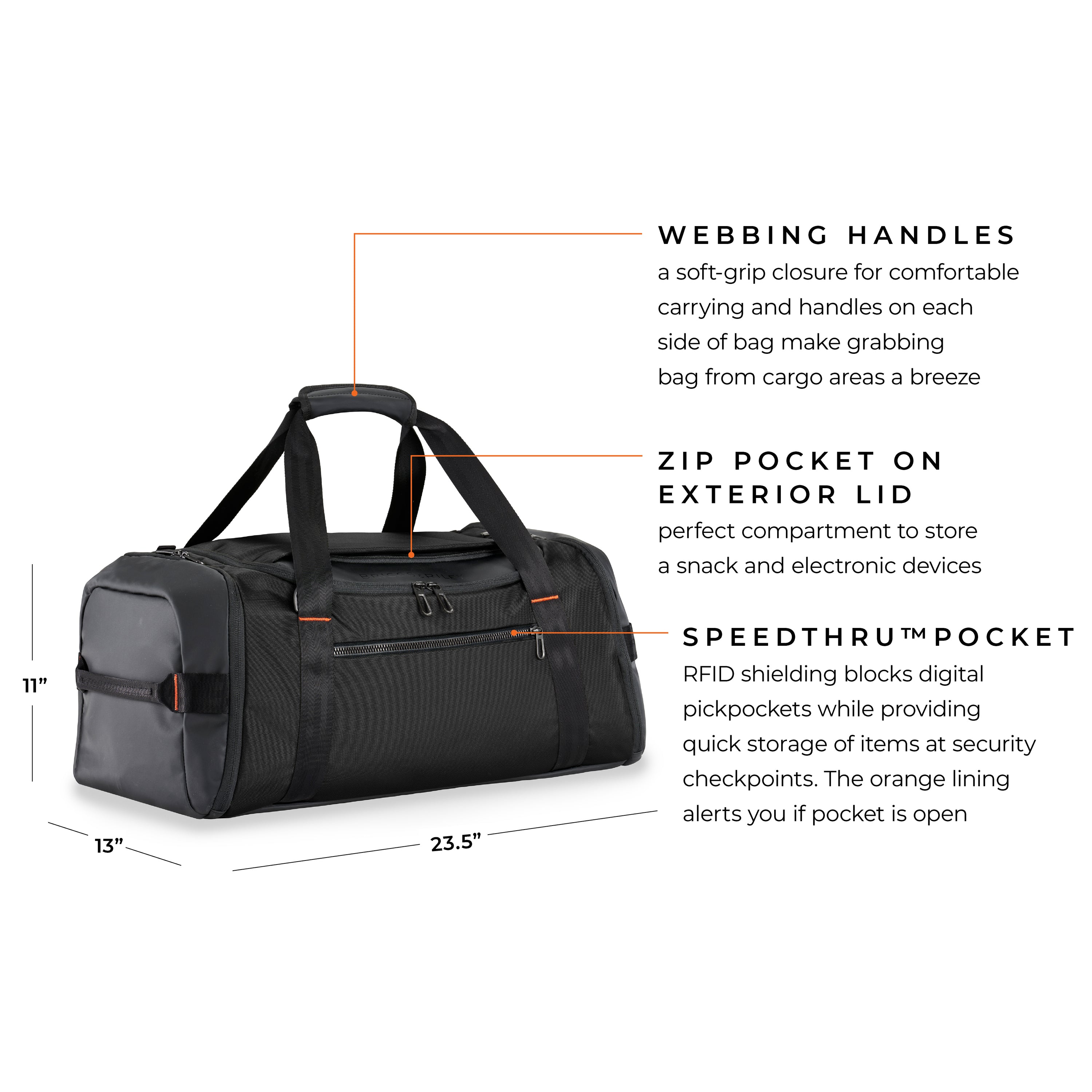 ZDX LARGE TRAVEL DUFFLE