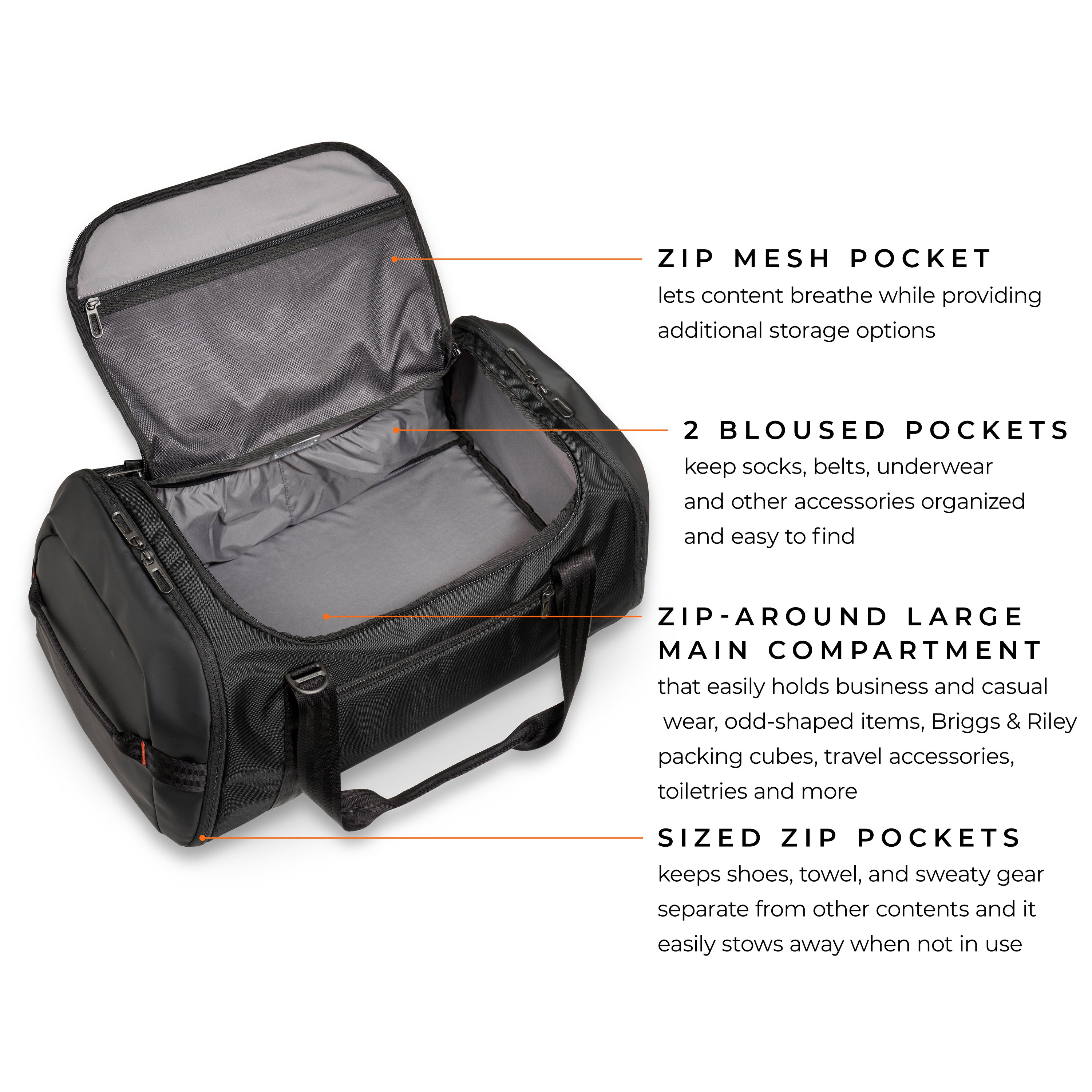 ZDX LARGE TRAVEL DUFFLE